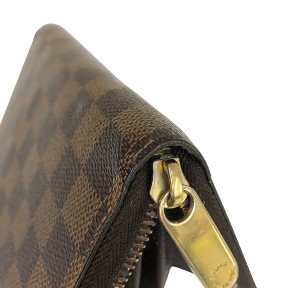 Authentic Louis Vuitton Zippy Damier Ebene Leather Wallet jp170-111725 - Picture 9 of 16